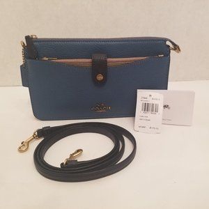 Auth Coach Noa Pop-up Messenger Brass/Lake Multi